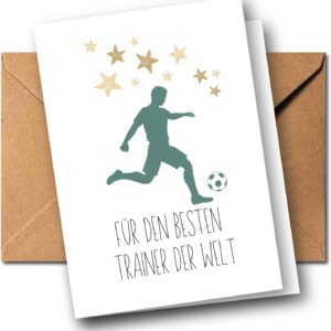 Dankeskarte Fußballtrainer „Für den besten Trainer der Welt“