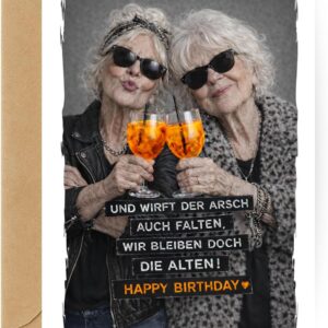 Lustige Geburtstagskarte beste Freundin – Spritz & Humor