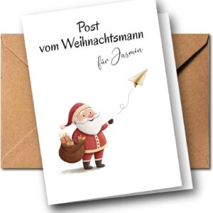 Personalisierte Post vom Weihnachtsmann mit Name
